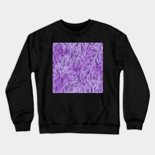 Lilac and Purple Fur Design Crewneck Sweatshirt